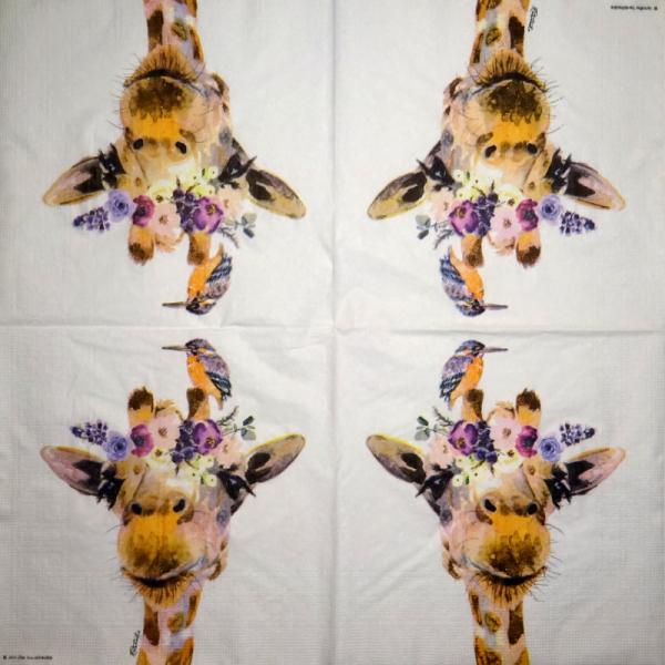 018 Giraffe - 4-ply - Paper Design - Handkerchief